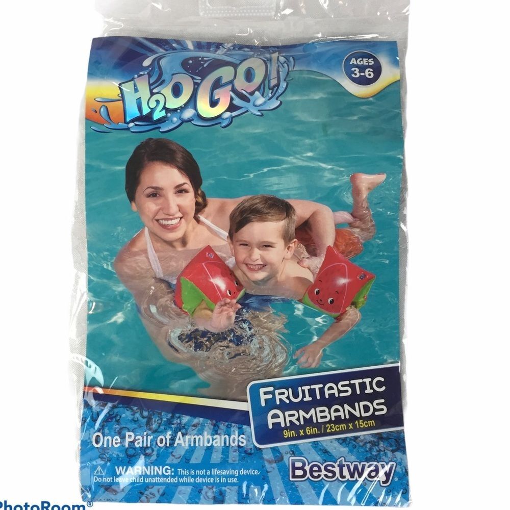 New Watermelon Swimbands Arm Floaties  H2O Go Swim Beach Pool Safety
